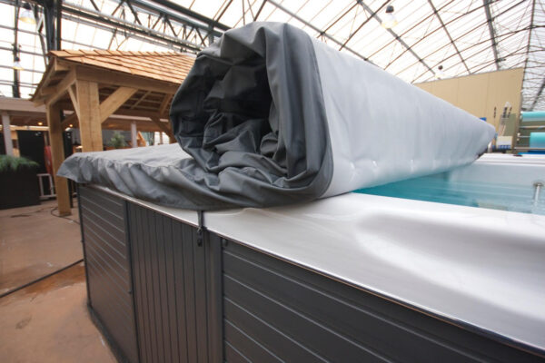 roll cover option for swim spas from Bespoke